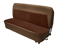 Bench Seat Upholstery for 1955 (2nd Series)-1959 Chevrolet/GMC Standard Cab Truck [Cameo Style, Walnut/Dark Saddle]