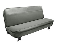 Bench Seat Upholstery for 1960-1966 Chevrolet/GMC Standard Cab Truck [With Pleats, Medium Gray]