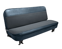 Bench Seat Upholstery for 1960-1966 Chevrolet/GMC Standard Cab Truck [Without Pleats, Medium Blue/Royal Blue Insert]