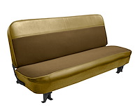 Bench Seat Upholstery for 1960-1966 Chevrolet/GMC Standard Cab Truck [Without Pleats, Chamois/Oak Insert]