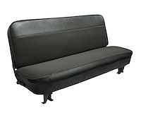 Bench Seat Upholstery for 1960-1966 Chevrolet/GMC Standard Cab Truck [Without Pleats, Charcoal/Graphite Insert]