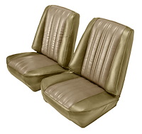 Low Back Front Buckets Seat Upholstery for 1973-1987 Chevy Blazer/GMC Jimmy [Palomino Sierra, Sandstone Velour]