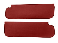Sun Visors for 1967-1972 Chevrolet/GMC Truck [Oxen Grain Vinyl, Red]