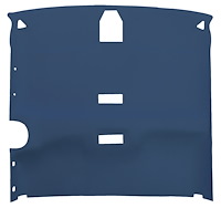 Vacuum Formed ABS Plastic Headliner for 1996-1999 Chevy/GMC 3-Door Extended Cab Truck [Console, Foam Backing, Medium Blue]