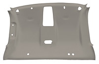 ABS Plastic Headliner for 1999-2006 Chevrolet/GMC 2-Door Standard Cab Truck [Overhead Console, w/Foam Backing, Ox Gray]