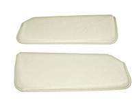 Sun Visors for 1988-1998 Chevrolet/GMC Truck [Madrid Grain Vinyl, White]