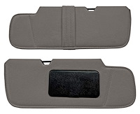 Sun Visors for 1999-2006 Chevrolet/GMC Truck [Foam Back Cloth, Medium Gray]