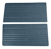 Front Door Panel Inserts for 1967-1972 Chevrolet/GMC Truck [Horizontal Seams, Oxen and Madrid, Medium Blue]