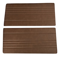 Front Door Panel Inserts for 1967-1972 Chevrolet/GMC Truck [Horizontal Seams, Oxen and Madrid, Dark Saddle]