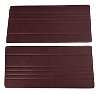 Front Door Panel Inserts for 1967-1972 Chevrolet/GMC Truck [Horizontal Seams, Oxen and Madrid, Maroon]