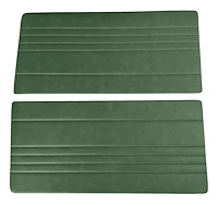 Front Door Panel Inserts for 1967-1972 Chevrolet/GMC Truck [Horizontal Seams, Oxen and Madrid, Medium Green]
