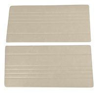 Front Door Panel Inserts for 1967-1972 Chevrolet/GMC Truck [Horizontal Seams, Oxen and Madrid, Off White]