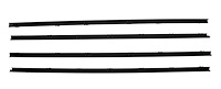 Inner & Outer Window Guide Felt Kit for 1964 Chevrolet Chevelle 2-Door Wagon, El Camino [4-Piece Original Style Material]