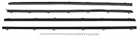 Inner & Outer Window Guide Felt Kit for 1965 Chevrolet Chevelle 2-Door Wagon, El Camino [4-Piece Replacement Style Material]