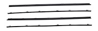 Inner & Outer Window Guide Felt Kit for 1965 Chevrolet Chevelle 2-Door Wagon, El Camino [4-Piece Original Style Material]