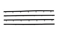 Inner & Outer Window Guide Felt Kit for 1966-1967 Chevrolet El Camino [4-Piece Replacement Style Material]