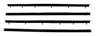 Inner & Outer Window Guide Felt Kit for 1968-1972 Chevrolet El Camino [4-Piece Replacement Style Material]