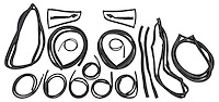 Complete Weatherstrip Kit Fits Select 1970-1978 Nissan 240Z, 260Z, 280Z 2-Door Coupe