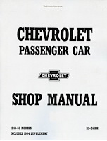 Shop Manual for 1949-1954 Chevrolet Passenger Cars