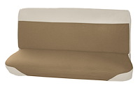 Bench Seat Upholstery for 1961-1966 Ford F-100/F-250/F-350 Standard Cab Truck [White Montana, Sahara Woven Cloth]
