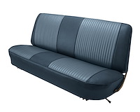 Bench Seat Upholstery for 1967-1972 Ford F-100/F-250/F-350 Standard Cab Truck [Medium Blue Oxen Grain, Light Blue Sierra]