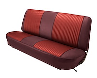 Bench Seat Upholstery for 1967-1972 Ford F-100/F-250/F-350 Standard Cab Truck [Firethorne Oxen Grain, Red Sierra]