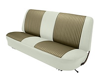 Bench Seat Upholstery for 1967-1972 Ford F-100/F-250/F-350 Standard Cab Truck [Off White Oxen Grain, Parchment Sierra]