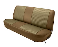 Bench Seat Upholstery for 1967-1972 Ford F-100/F-250/F-350 Standard Cab Truck [Saddle Oxen Grain, Parchment Sierra]