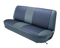 Bench Seat Upholstery for 1967-1972 Ford F-100/F-250/F-350 Standard Cab Truck [Medium Blue Madrid Grain, Royal Woven Cloth]
