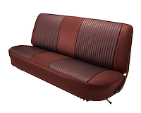 Bench Seat Upholstery for 1967-1972 Ford F-100/F-250/F-350 Standard Cab Truck [Firethorne Oxen Grain, Currant Woven Cloth]