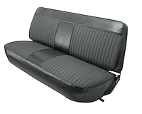 Front Bench Seat Upholstery for 1973-1979 Ford F-100/F-150/F-250/F-350 Standard/Crew Cab Truck [Charcoal Corinthian Vinyl]