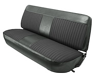 Front Bench Seat Upholstery for 1973-1979 Ford F-100/F-150/F-250/F-350 Truck [Charcoal Sierra/Graphite Woven Cloth]