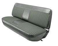 Front Bench Seat Upholstery for 1973-1979 Ford F-100/F-150/F-250/F-350 Truck [Gray Montana/Pewter Woven Cloth]