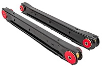 Rear Lower Trailing Arms Fits Select 1964-1972 Chevrolet, Buick, Oldsmobile, Pontiac Models [Red Polyurethane]