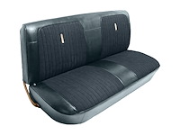 Bench Seat Upholstery for 1967-1972 Ford F-100/F-250/F-350 Standard Cab Truck [Medium Blue Sierra, Blue Madrid]