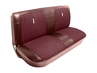 Bench Seat Upholstery for 1967-1972 Ford F-100/F-250/F-350 Standard Cab Truck [Maroon Oxen Grain, Maroon Madrid]