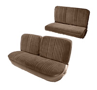 Front and Rear Bench Seat Upholstery for 1978-1979 Ford Bronco [Corinthian Vinyl, Ginger/Dark Saddle]
