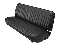 Bench Seat Upholstery Fits Select 1980-1986 Ford F-Series Standard Cab Truck [Corinthian Grain Vinyl, Black]
