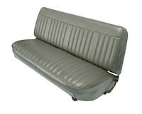 Bench Seat Upholstery Fits Select 1980-1986 Ford F-Series Standard Cab Truck [Gray Corinthian Vinyl, Pewter Cloth Insert]