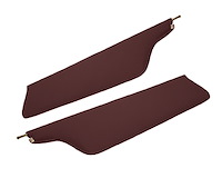 Sun Visors for 1967-1969 Ford F-100, F-250, F-350 Truck [Crater Grain Vinyl, Dark Red]