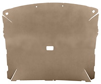 ABS Plastic Headliner for 1987-1996 Ford F-150, F-250 Standard Cab Truck [Foambacked Cloth, Medium Beige]