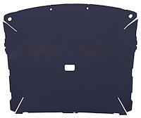 ABS Plastic Headliner for 1987-1996 Ford F-150, F-250 Standard Cab Truck [Foambacked Cloth, Navy]