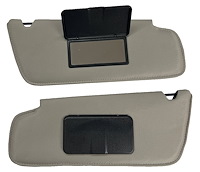 Sun Visors for 1997-1999 Ford F-150, F-250 Standard Cab Truck [Foambacked Cloth, Ox Gray]