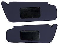 Sun Visors for 1997-1999 Ford F-150, F-250 Standard Cab Truck [Foambacked Cloth, Dark Blue]