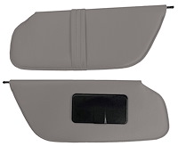 Sun Visors for 1997-1999 Ford F-150, F-250 Standard Cab Truck [Foambacked Cloth, Medium Graphite]