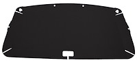 Pressboard Headliner for 1980-1983 Ford F-100, 1980-1986 Ford F-150, F-250 Standard Cab Truck [Foambacked Cloth, Black]
