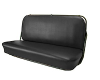 Front Bench Seat Upholstery for 1947-1955 (1st Series) Chevrolet/GMC Standard Cab Truck [Smooth, Without Pleats, Black]