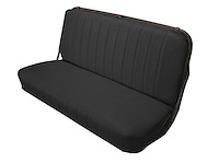 Front Bench Seat Upholstery for 1947-1955 (1st Series) Chevrolet/GMC Standard Cab Truck [With Pleats, Black]