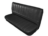 Front Bench Seat Upholstery for 1973-1980 Chevrolet/GMC Standard Cab Truck [Stationary Backrest, Black]