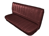Front Bench Seat Upholstery for 1973-1980 Chevrolet/GMC Standard Cab Truck [Stationary Backrest, Maroon]